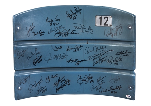1978 New York Yankees Team Signed Yankee Stadium Seat Back With 31 Sigatures (PSA/DNA)